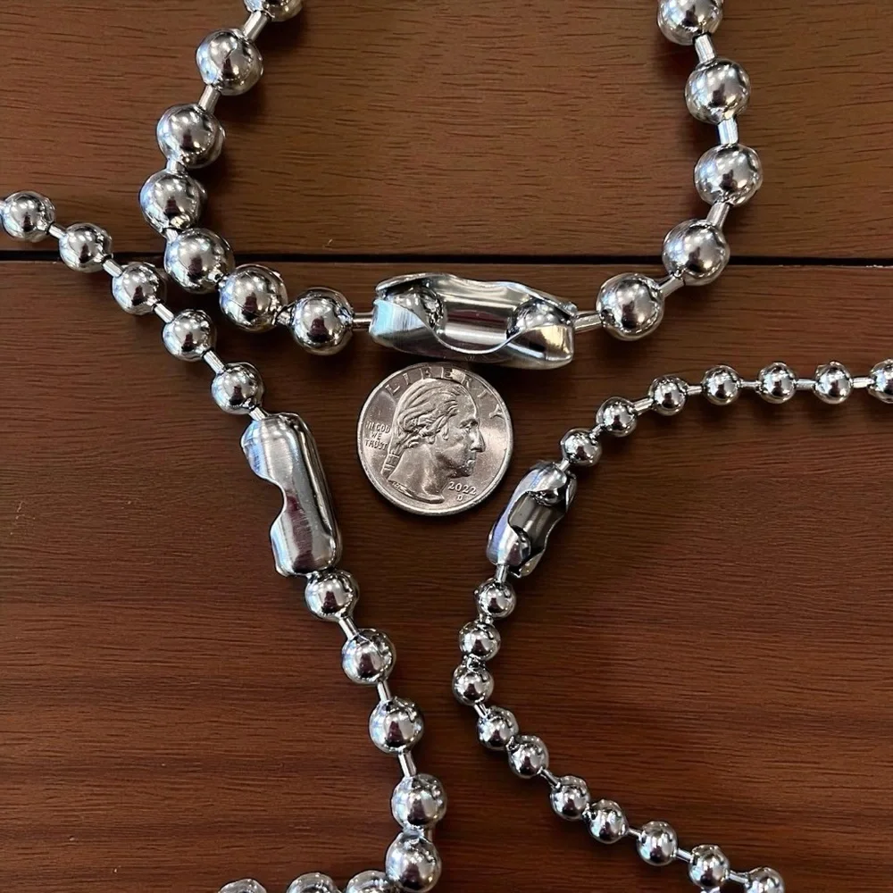 Ball Linked Chain Chunky Choker necklaces modern inspired look 3 different sizes